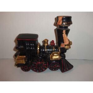 Ezra Brooks Whiskey Heritage Train Engine Decanter Locomotive Empty -021507